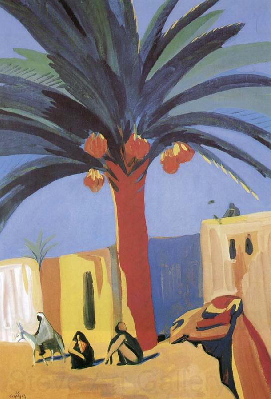 unknow artist Egypt palm Spain oil painting art
